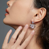 Jewel Story: Pink Heart Stud Earrings