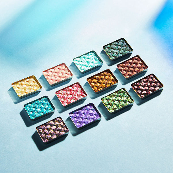 Multichrome Eyeshadows Bundle(M019-M030) | Jewel Shine Series